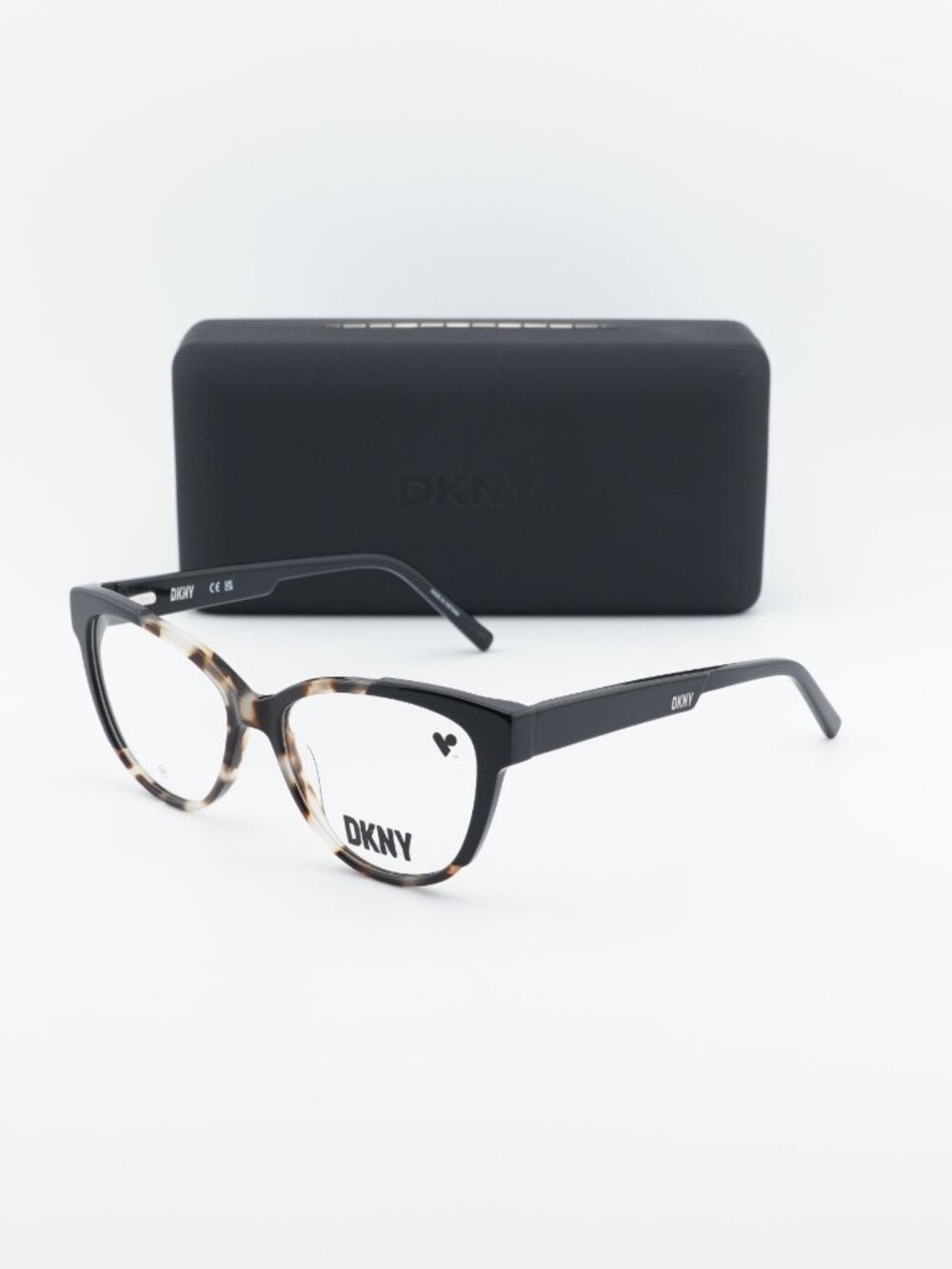 DKNY DK5073 101 Cat Eye Eyeglasses 52mm - Milk Havana / Black